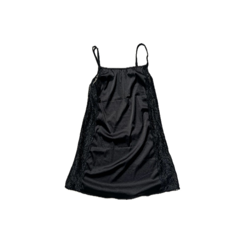 Elegant Black Lace Slip Dress